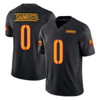 BIPIHUC W.Commanders #0 Mike Sainristil Player Black Vapor F.U.S.E. Limited Stitched Jerseys