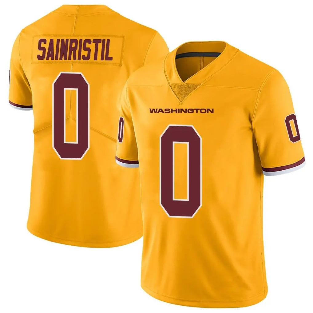 BIPIHUC W.Commanders #0 Mike Sainristil Player Gold Vapor Limited Stitched Jerseys