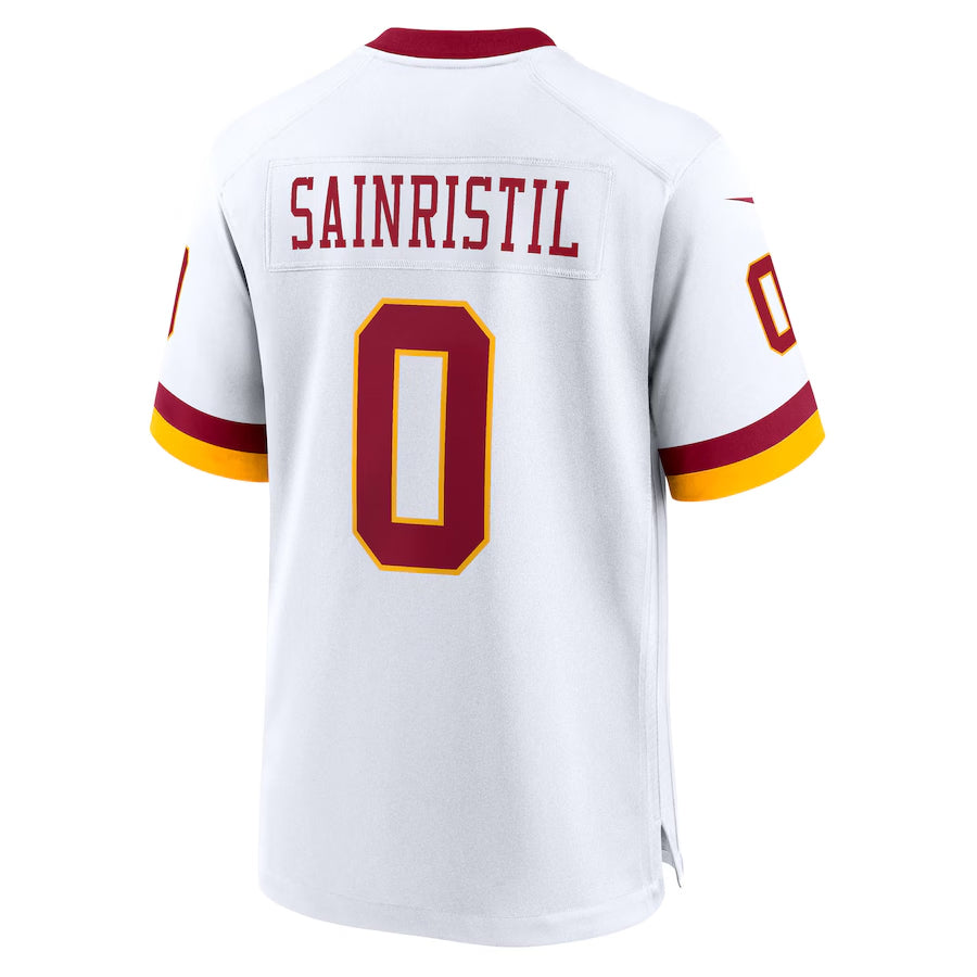 BIPIHUC W.Commanders #0 Mike Sainristil Player White Game Stitched Jerseys