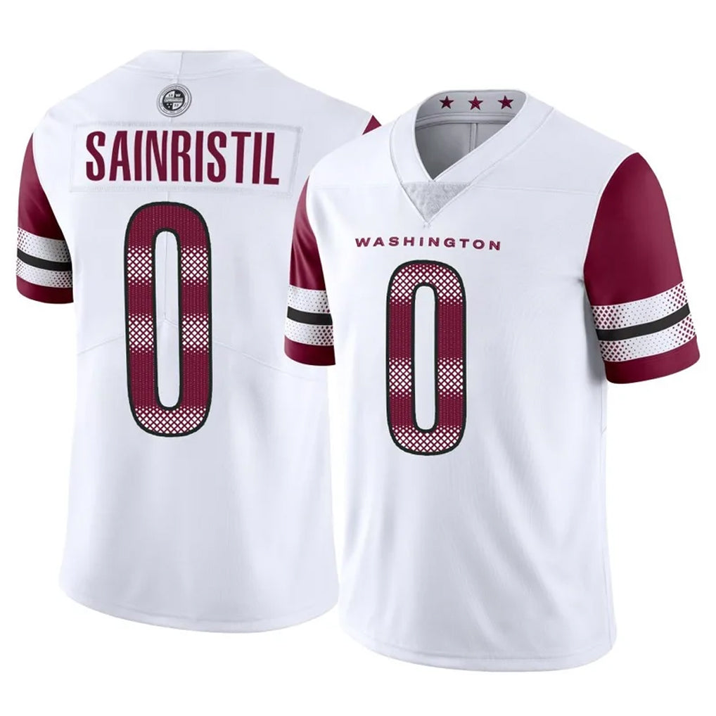 BIPIHUC W.Commanders #0 Mike Sainristil Player White Limited Vapor Home Game Stitched Jerseys