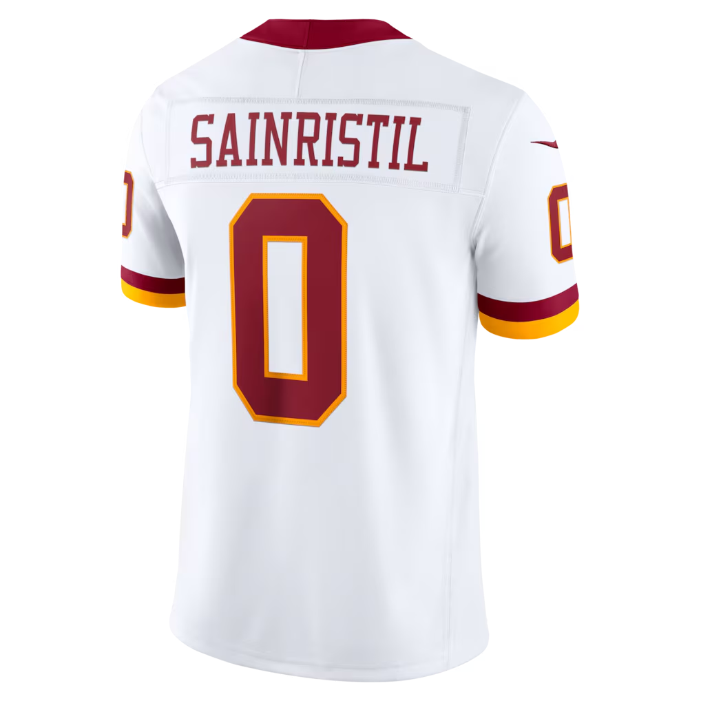 BIPIHUC W.Commanders #0 Mike Sainristil White Vapor F.U.S.E. Stitched Limited Stitched Jerseys