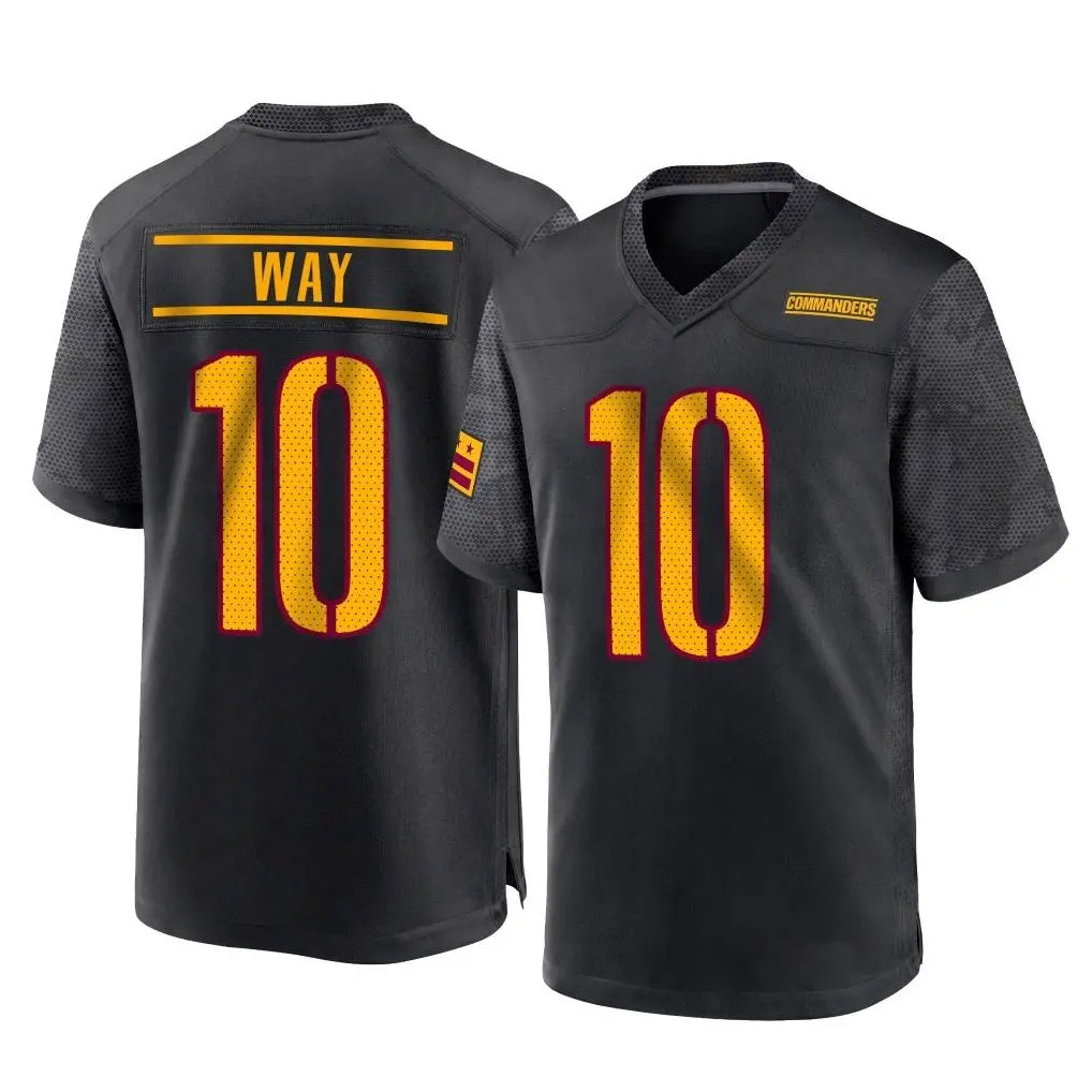 BIPIHUC W.Commanders #10 Tress Way Player Black Home Game Stitched Jerseys