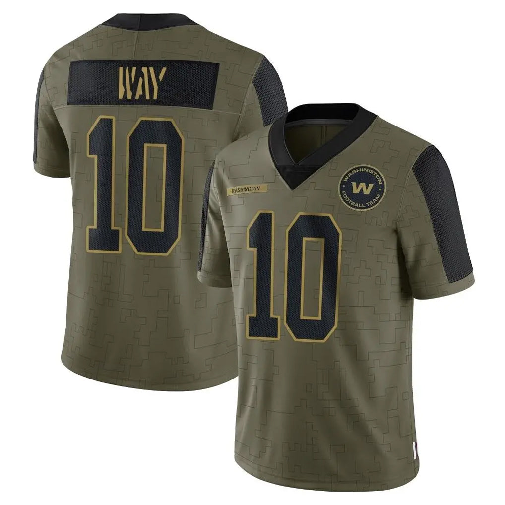 BIPIHUC W.Commanders #10 Tress Way Player Olive Salute To Service Limited Game Stitched Jerseys