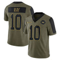 BIPIHUC W.Commanders #10 Tress Way Player Olive Salute To Service Limited Game Stitched Jerseys