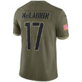 BIPIHUC W.Commanders #17 Terry McLaurin Player Olive Salute To Service Limited Stitched Jerseys