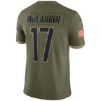 BIPIHUC W.Commanders #17 Terry McLaurin Player Olive Salute To Service Limited Stitched Jerseys