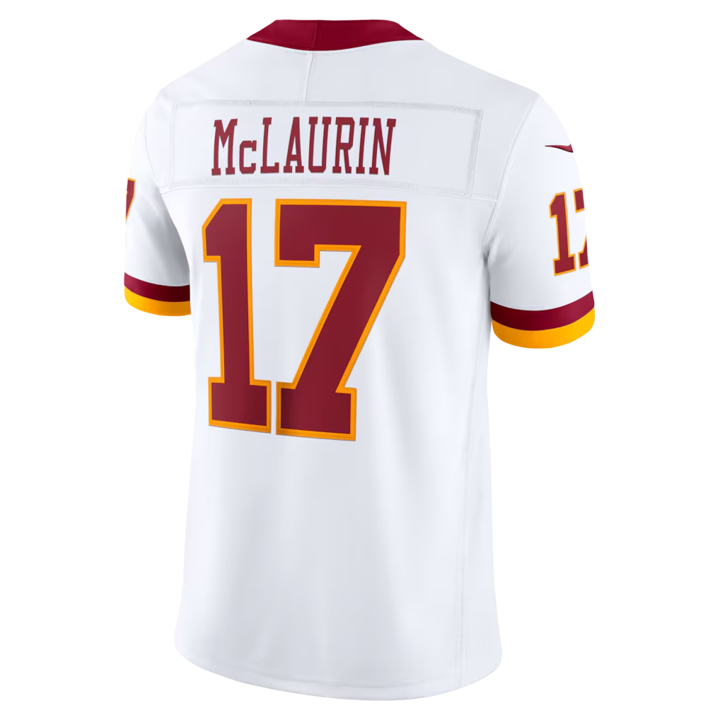 BIPIHUC W.Commanders #17 Terry McLaurin White Vapor F.U.S.E. Stitched Limited Jerseys