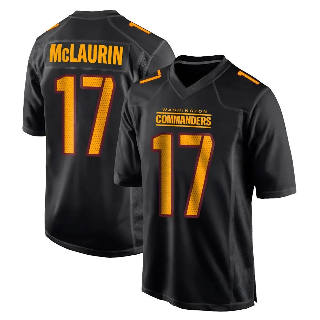 BIPIHUC W.Commanders #17 Terry Mclaurin Player Black Carbon Fashion Home Game Stitched Jerseys