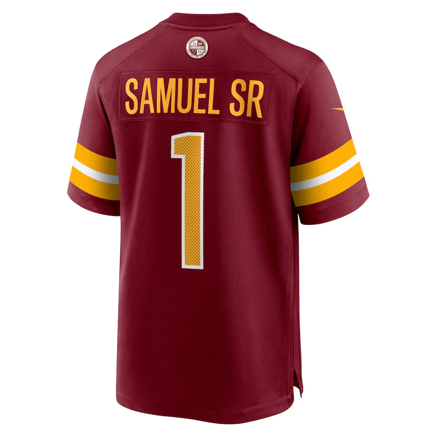 BIPIHUC W.Commanders #1 Deebo Samuel Sr Player Burgundy Home Game Football Jerseys