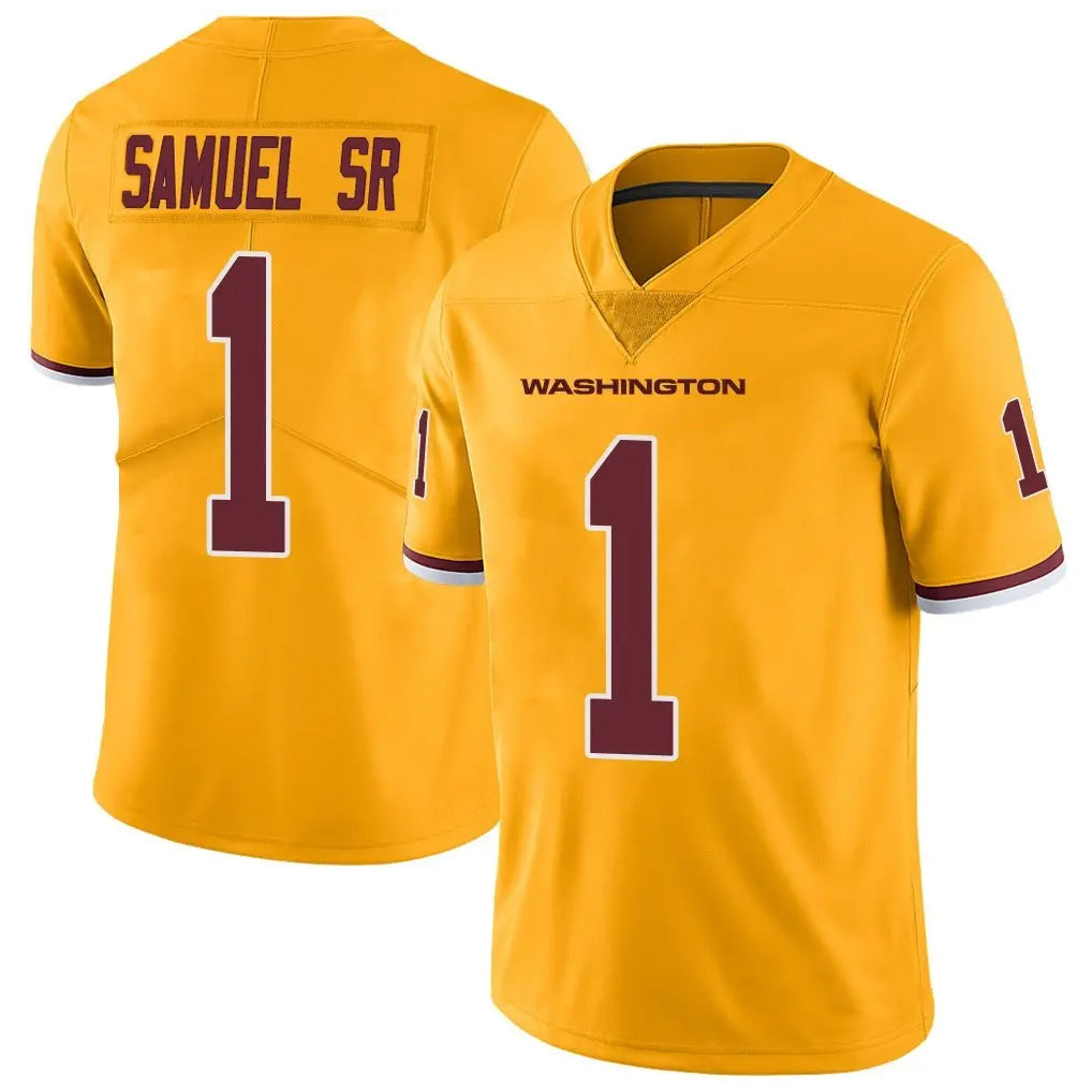 BIPIHUC W.Commanders #1 Deebo Samuel Sr Player Gold Vapor Limited Stitched Jerseys