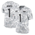 BIPIHUC W.Commanders #1 Rachaad White Player Arctic Camo Limited Salute To Service Home Game Stitched Jerseys