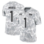 BIPIHUC W.Commanders #1 Rachaad White Player Arctic Camo Limited Salute To Service Home Game Stitched Jerseys