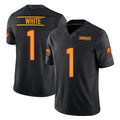 BIPIHUC W.Commanders #1 Rachaad White Player Black Limited Vapor F.U.S.E. Home Game Stitched Jerseys