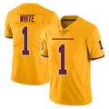 BIPIHUC W.Commanders #1 Rachaad White Player Gold Limited Color Rush Home Game Stitched Jerseys