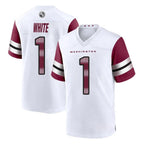 BIPIHUC W.Commanders #1 Rachaad White Player White Game Home Stitched Jerseys