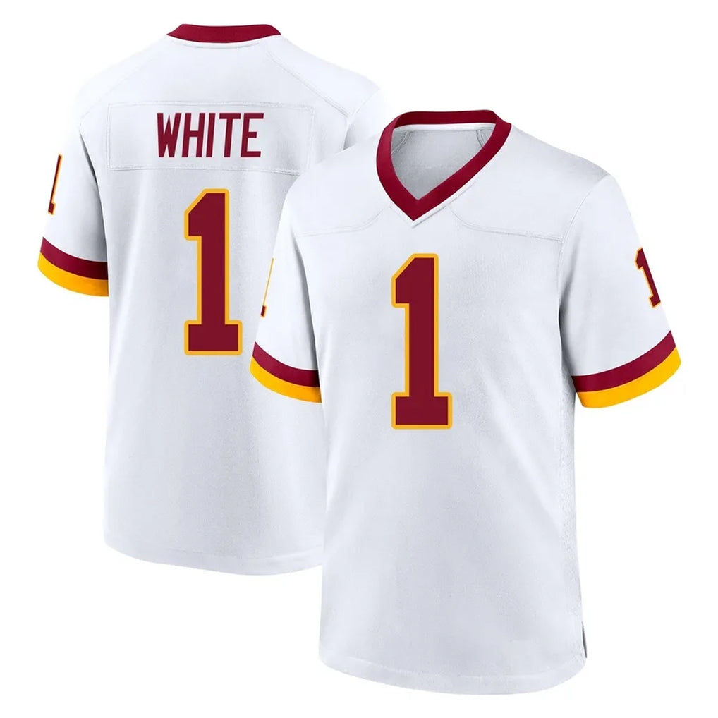 BIPIHUC W.Commanders #1 Rachaad White Player White Home Game Stitched Jerseys