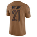 BIPIHUC W.Commanders #21 Sean Taylor Player Brown Salute To Service Limited Stitched Jerseys
