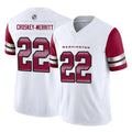 BIPIHUC W.Commanders #22 Jacory Croskey-Merritt Player White Vapor F.U.S.E. Limited Stitched Jerseys
