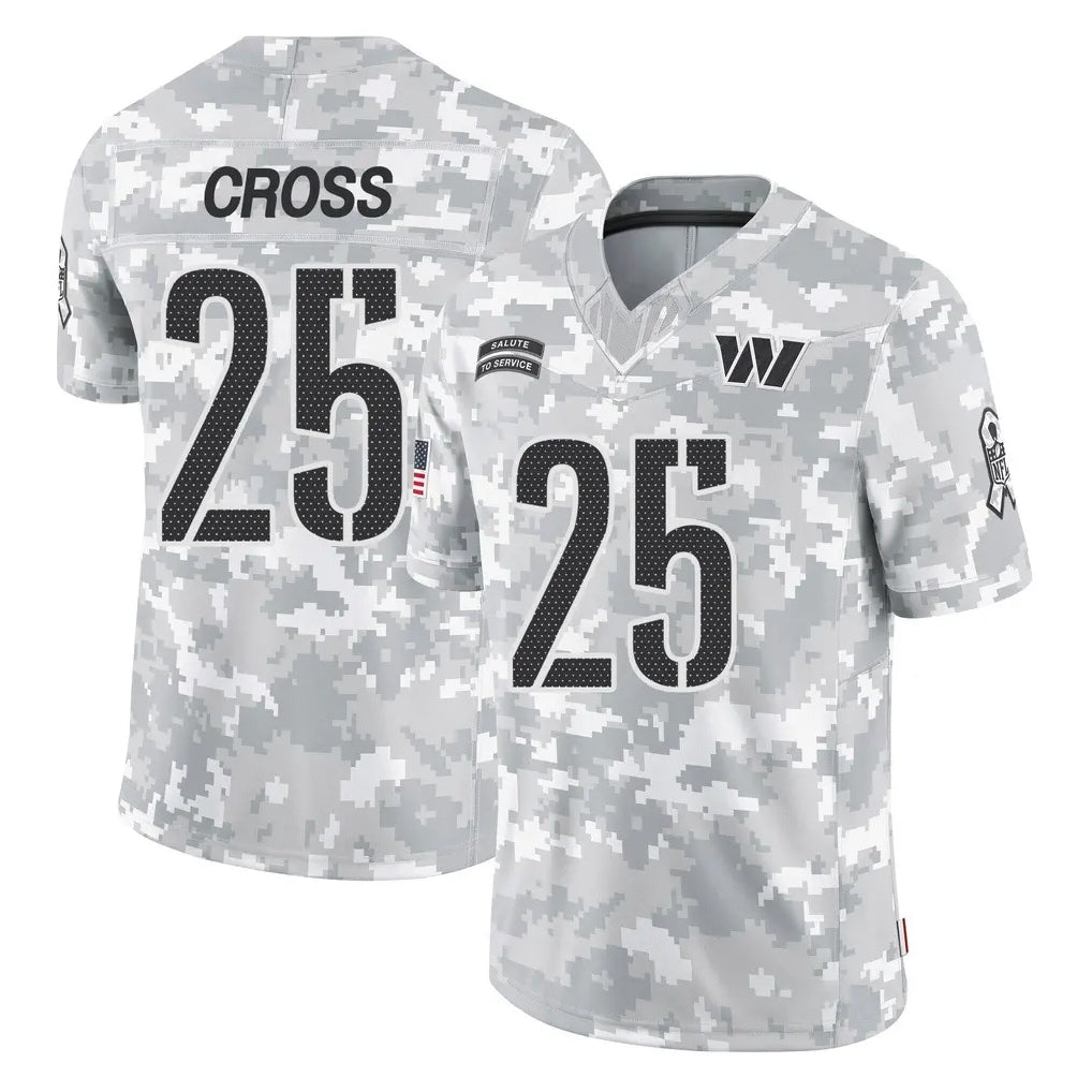 BIPIHUC W.Commanders #25 Nick Cross Player Arctic Camo Limited Salute To Service Home Game Stitched Jerseys