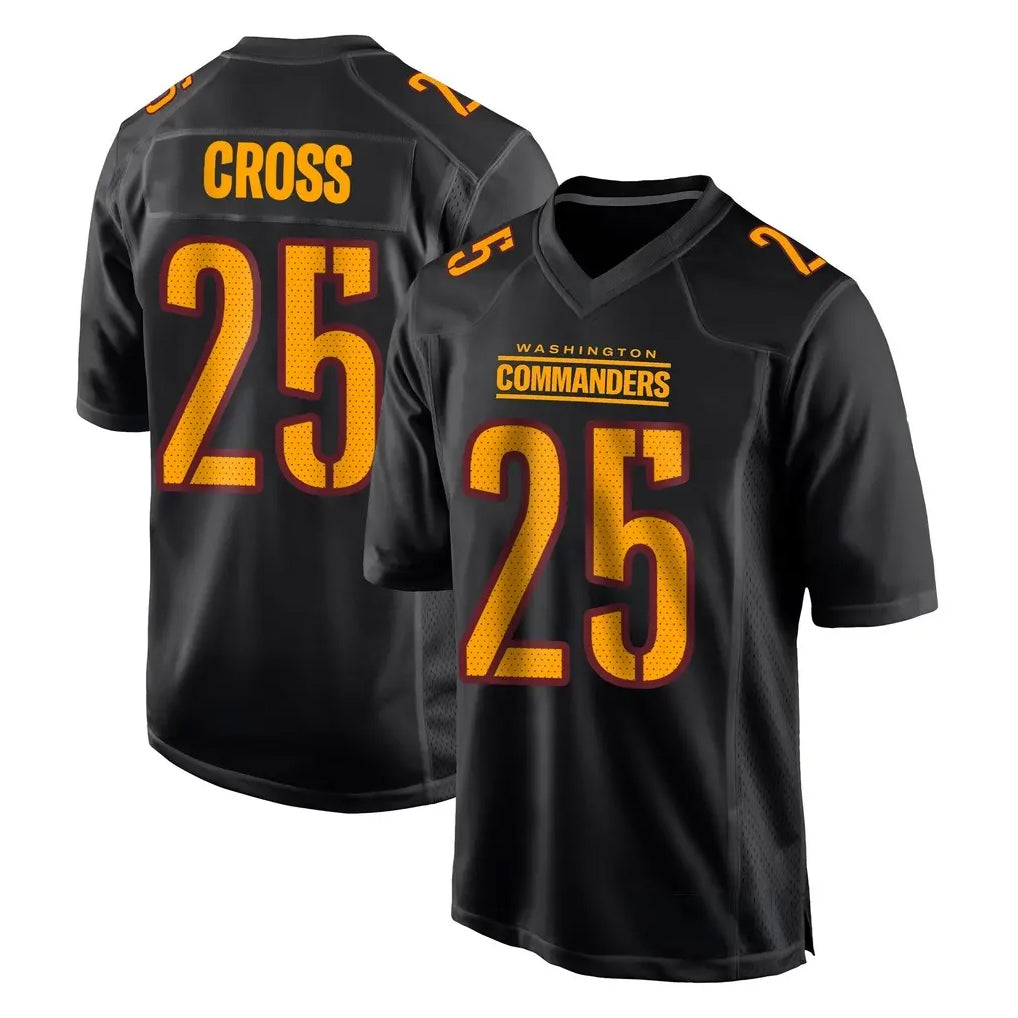BIPIHUC W.Commanders #25 Nick Cross Player Black Carbon Fashion Home Game Stitched Jerseys