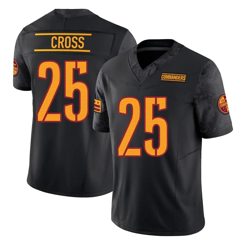 BIPIHUC W.Commanders #25 Nick Cross Player Black Limited Vapor F.U.S.E. Home Game Stitched Jerseys