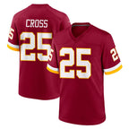 BIPIHUC W.Commanders #25 Nick Cross Player Burgundy Game Home Stitched Jerseys
