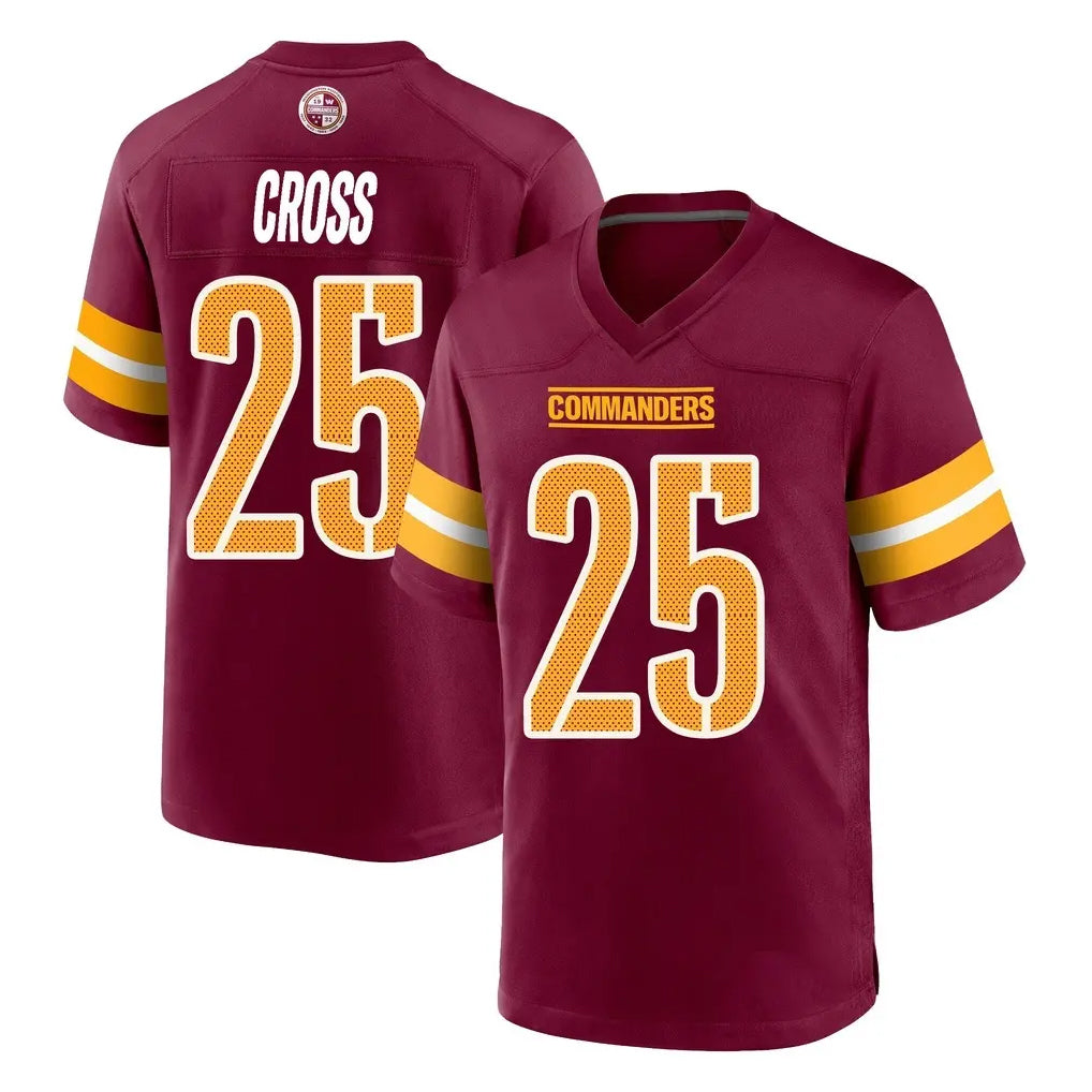 BIPIHUC W.Commanders #25 Nick Cross Player Burgundy Home Game Stitched Jerseys