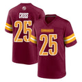 BIPIHUC W.Commanders #25 Nick Cross Player Burgundy Home Game Stitched Jerseys