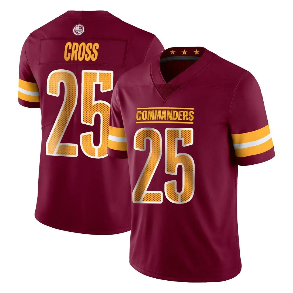 BIPIHUC W.Commanders #25 Nick Cross Player Burgundy Limited Vapor Home Game Stitched Jerseys