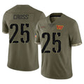 BIPIHUC W.Commanders #25 Nick Cross Player Olive Salute To Service Limited Home Game Stitched Jerseys