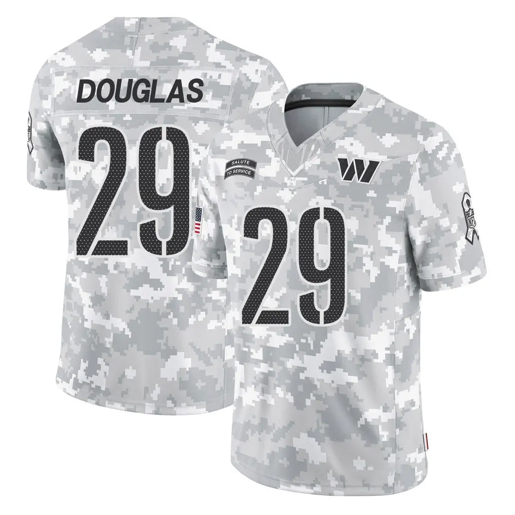 BIPIHUC W.Commanders #29 Rasul Douglas Player Arctic Camo Limited Salute To Service Home Game Stitched Jerseys
