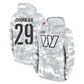BIPIHUC W.Commanders #29 Rasul Douglas Player Arctic Camo Limited Salute to Service Pullover Hoodies Game Stitched Jerseys