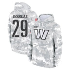 BIPIHUC W.Commanders #29 Rasul Douglas Player Arctic Camo Limited Salute to Service Pullover Hoodies Game Stitched Jerseys