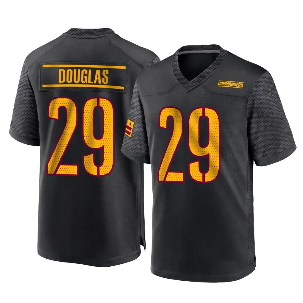 BIPIHUC W.Commanders #29 Rasul Douglas Player Black Home Game Stitched Jerseys