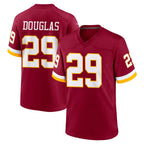 BIPIHUC W.Commanders #29 Rasul Douglas Player Burgundy Game Home Stitched Jerseys