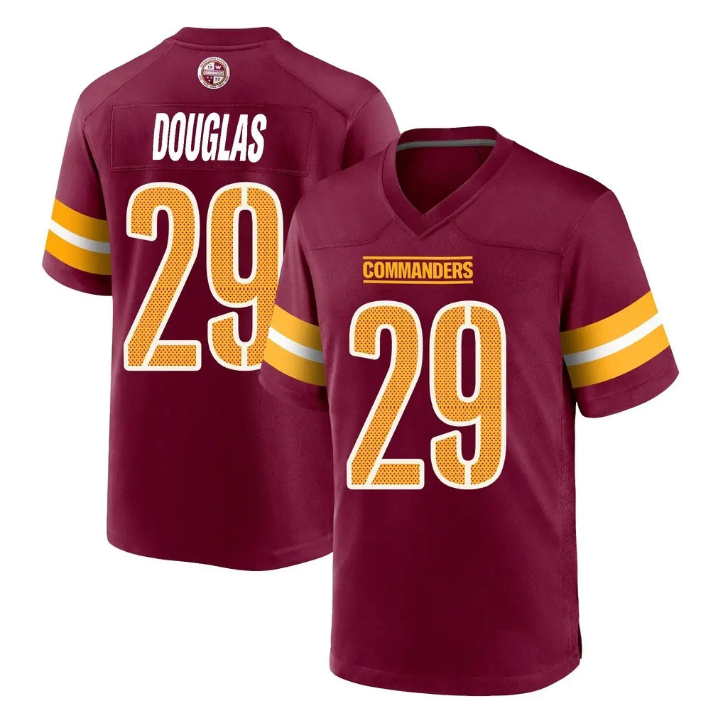 BIPIHUC W.Commanders #29 Rasul Douglas Player Burgundy Home Game Stitched Jerseys