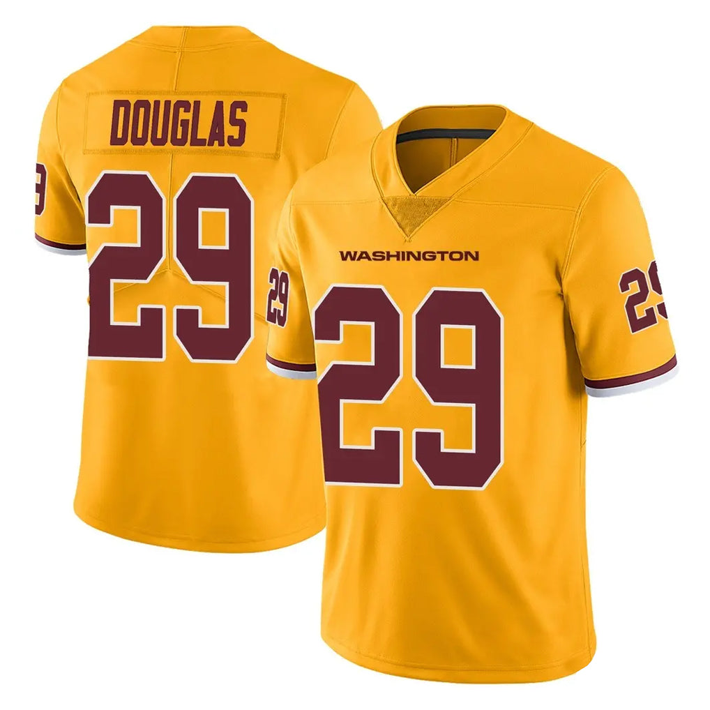 BIPIHUC W.Commanders #29 Rasul Douglas Player Gold Limited Color Rush Home Game Stitched Jerseys
