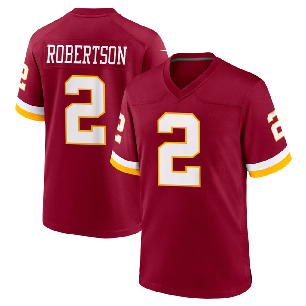 BIPIHUC W.Commanders #2 Amik Robertson Player Burgundy Game Home Stitched Jerseys