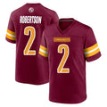 BIPIHUC W.Commanders #2 Amik Robertson Player Burgundy Home Game Stitched Jerseys
