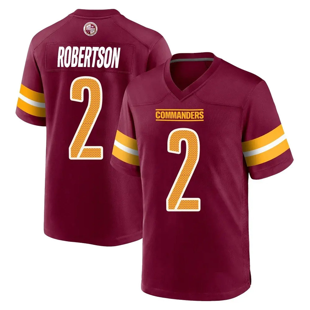 BIPIHUC W.Commanders #2 Amik Robertson Player Burgundy Home Game Stitched Jerseys