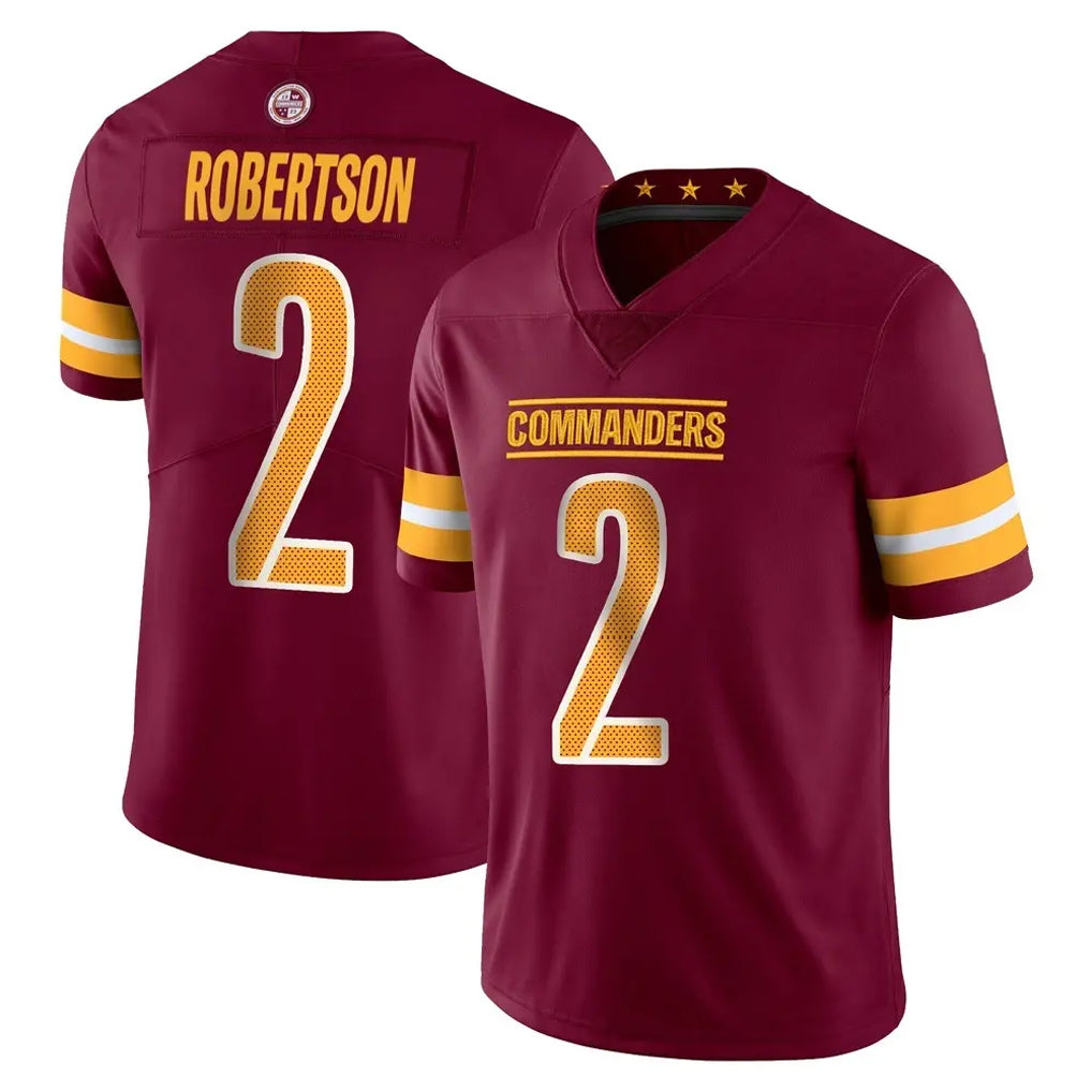 BIPIHUC W.Commanders #2 Amik Robertson Player Burgundy Limited Vapor Home Game Stitched Jerseys