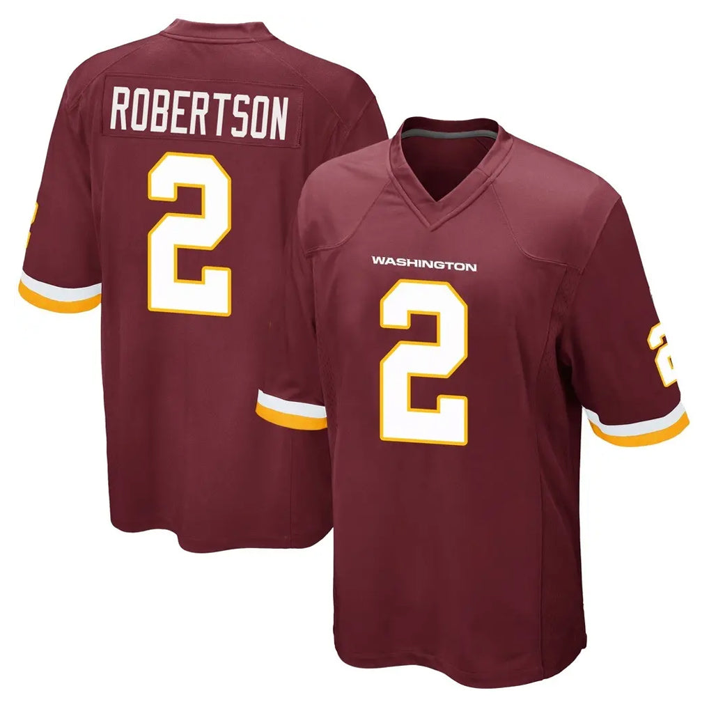 BIPIHUC W.Commanders #2 Amik Robertson Player Burgundy Team Color Home Game Stitched Jerseys