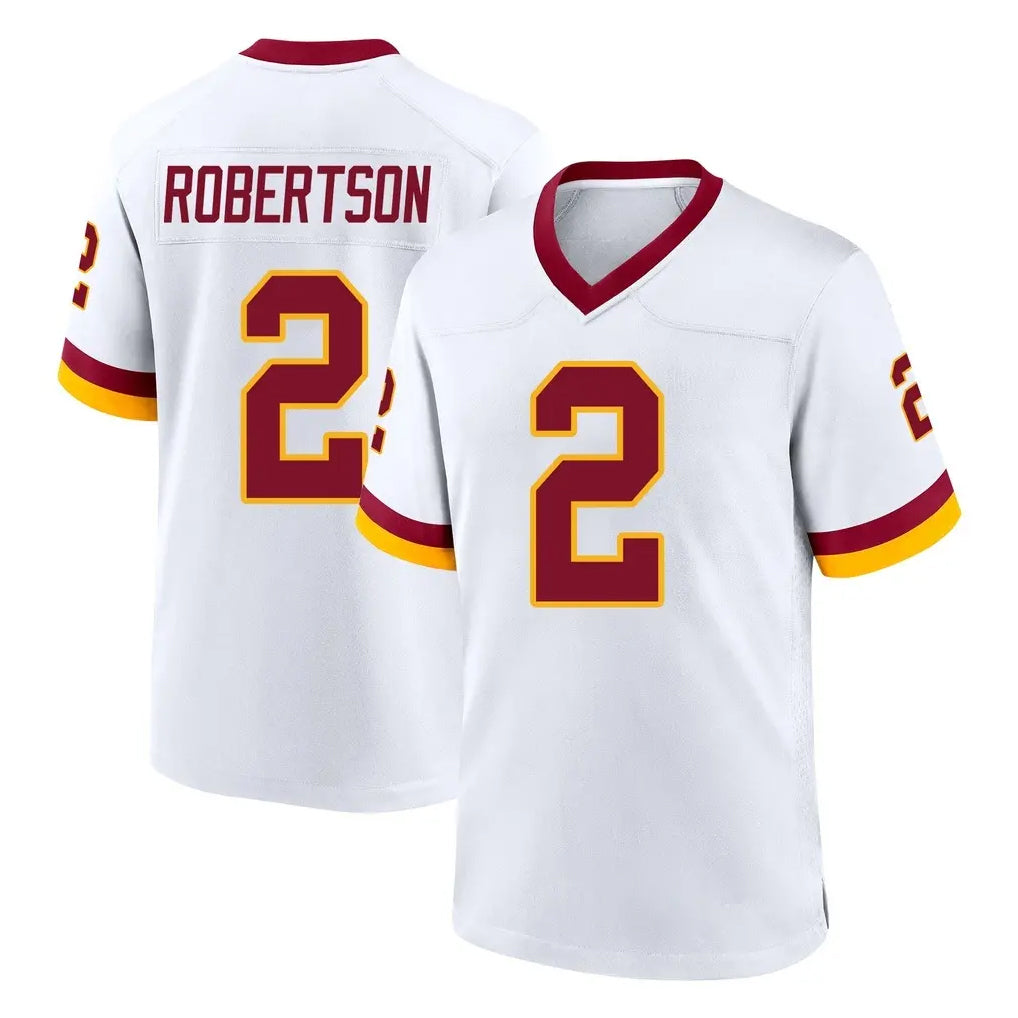 BIPIHUC W.Commanders #2 Amik Robertson Player White Home Game Stitched Jerseys