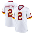 BIPIHUC W.Commanders #2 Amik Robertson Player White Home Game Stitched Jerseys