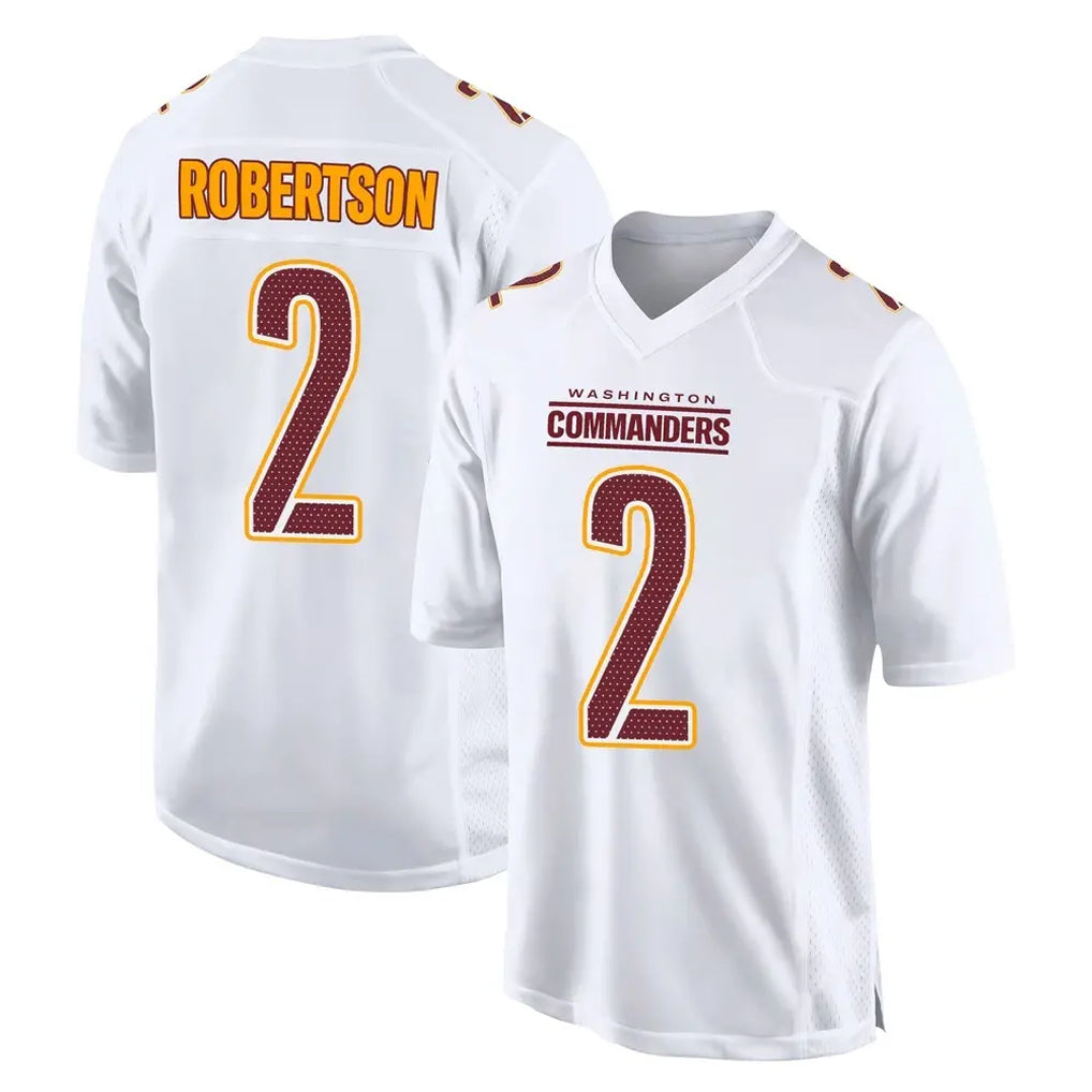 BIPIHUC W.Commanders #2 Amik Robertson Player White Tundra Fashion Home Game Stitched Jerseys