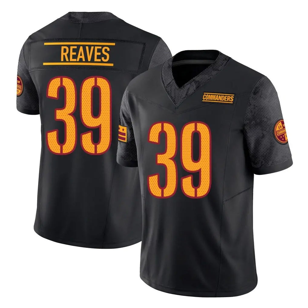 BIPIHUC W.Commanders #39 Jeremy Reaves Player Black Limited Vapor F.U.S.E. Home Game Stitched Jerseys