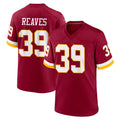 BIPIHUC W.Commanders #39 Jeremy Reaves Player Burgundy Game Home Stitched Jerseys