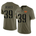 BIPIHUC W.Commanders #39 Jeremy Reaves Player Olive Salute To Service Limited Home Game Stitched Jerseys