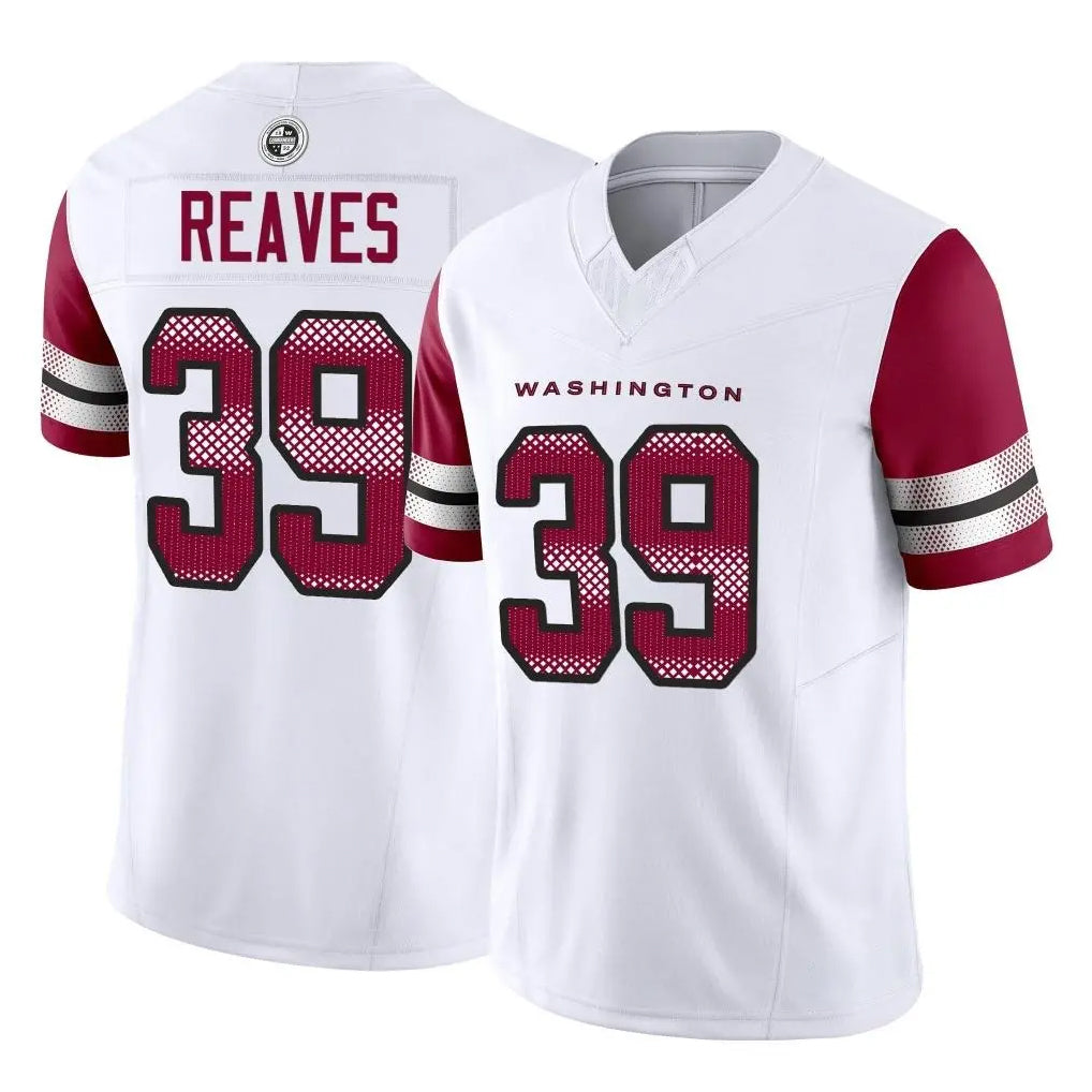 BIPIHUC W.Commanders #39 Jeremy Reaves Player White Vapor F.U.S.E. Limited Home Game Stitched Jerseys