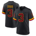 BIPIHUC W.Commanders #3 Stefon Diggs Player Black Limited Home Game Stitched Jerseys